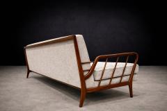 Rino Levi Rino Levi Sofa in Hardwood and Boucl Brazilian Modern 1960s Lot 395 - 4624410