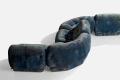 Rino Maturi Large Sectional Sofa in Fabric Italy 1970s - 4770360