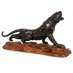 Roaring Tiger by Mitani Japanese Meiji Period - 4407415