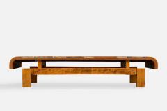 Roger Capron Roger Capron Coffee Table with Wood and Ceramic France 1960s - 4770395