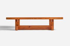 Roland Wilhelmsson Roland Wilhelmsson Attribution Large Coffee Table in Pine Sweden 1970s - 4770409