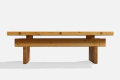 Roland Wilhelmsson Roland Wilhelmsson Coffee Table in Pine Sweden 1970s - 4770401