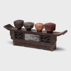 Rosewood Altar Opium Stand with Dali Marble - 4165380