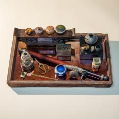 Rosewood Altar Opium Stand with Dali Marble - 4459807