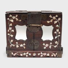 Rosewood Jewelry Box with Mother of Pearl Inlay - 4459654