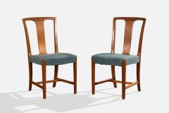Runar Engblom Runar Engblom Dining Room Chairs with Mahogany and Fabric Sweden 1940s - 4770433