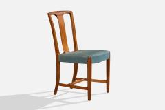 Runar Engblom Runar Engblom Dining Room Chairs with Mahogany and Fabric Sweden 1940s - 4770436