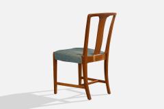 Runar Engblom Runar Engblom Dining Room Chairs with Mahogany and Fabric Sweden 1940s - 4770437