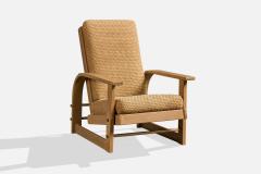 Russel Wright Russel Wright Lounge Chair with Maple and Fabric USA 1930s - 4770452