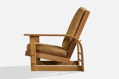 Russel Wright Russel Wright Lounge Chair with Maple and Fabric USA 1930s - 4770455