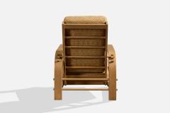 Russel Wright Russel Wright Lounge Chair with Maple and Fabric USA 1930s - 4770456