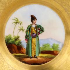 Russian Porcelain Saucer Persan Private Russian Porcelain Factories 1820s - 4782104