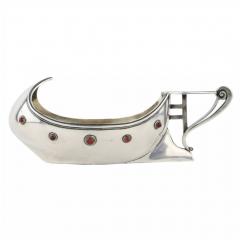 Russian Presentation Silver Kovsh In Art Nouveau Style Alexander Vyakova  - 4782072