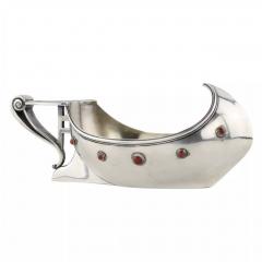 Russian Presentation Silver Kovsh In Art Nouveau Style Alexander Vyakova  - 4782074