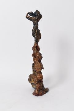 Sculpture in gold bronze suggesting a group of female figures France 20th c  - 4562585