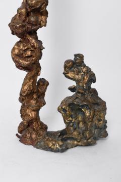 Sculpture in gold bronze suggesting a group of female figures France 20th c  - 4562586