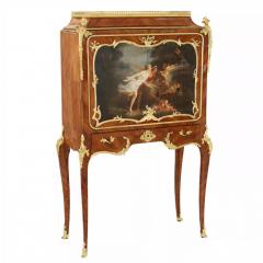 Secretary Desk With A Painted Panel Paul Sormani France Paris - 4781011
