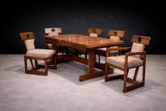 Sergio Rodrigues Cuiaba Dining Chair with Armrests in Hardwood Fabric Lot 672 - 4624613