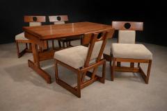 Sergio Rodrigues Cuiaba Dining Set in Hardwood Sergio Rodrigues 1970s Lot 477 478 - 4624466