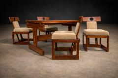 Sergio Rodrigues Cuiaba Dining Set in Hardwood Sergio Rodrigues 1970s Lot 477 478 - 4624468