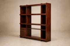 Sergio Rodrigues Rosewood Bookshelf by Sergio Rodrigues for OCA Brazil c 1968 - 4802126