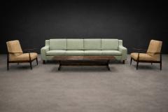 Sergio Rodrigues Sergio Rodrigues Caola Sofa in Rosewood and Green Fabric 1960s Lot 125 - 4624798