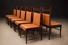Sergio Rodrigues Set of 10 Cantu Dining Chairs by Sergio Rodrigues Rosewood Leather Lot 231A - 4624620