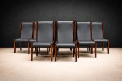 Sergio Rodrigues Set of 12 Chairs in Rosewood Leather Lot 200 - 4624772