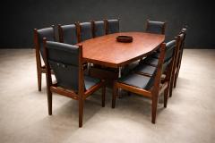 Sergio Rodrigues Set of 12 Chairs in Rosewood Leather Lot 200 - 4624773