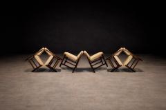 Sergio Rodrigues Set of 6 of Marco Chairs in Rosewood Leather Lot 128 586 813 - 4624764