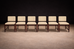 Sergio Rodrigues Set of 6 of Marco Chairs in Rosewood Leather Lot 128 586 813 - 4624765