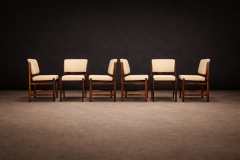 Sergio Rodrigues Set of 6 of Marco Chairs in Rosewood Leather Lot 128 586 813 - 4624766