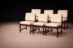 Sergio Rodrigues Set of 6 of Marco Chairs in Rosewood Leather Lot 128 586 813 - 4624767