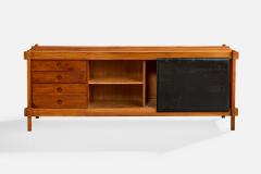 Sergio Rodrigues Sideboard with Freijo and Leather Brazil 1960s - 4771805