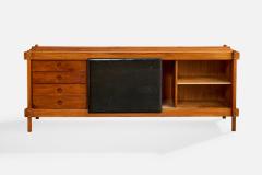 Sergio Rodrigues Sideboard with Freijo and Leather Brazil 1960s - 4771806