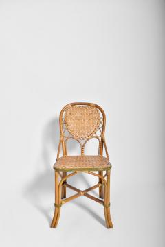 Set of 4 rattan chairs 1970s  - 4539176