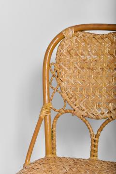 Set of 4 rattan chairs 1970s  - 4539177