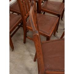 Set of 8 Arts Crafts Dining Chairs - 2895014