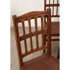 Set of 8 Arts Crafts Dining Chairs - 2895031
