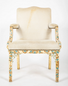 Set of 8 George III Style Dining Chairs with Paint Decorated Surfaces - 2915609