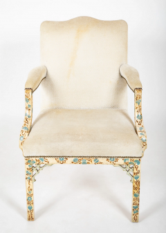 Set of 8 George III Style Dining Chairs with Paint Decorated Surfaces - 2915641
