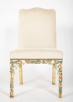 Set of 8 George III Style Dining Chairs with Paint Decorated Surfaces - 2915672
