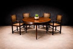 Set of Four Armchairs in Rosewood Caning Unknown 1960s Lot 79 186A - 4624328