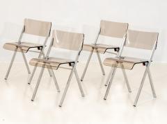 Set of Four Lucite Folding Chairs - 1696466