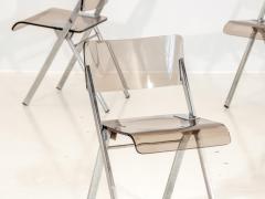 Set of Four Lucite Folding Chairs - 1696470