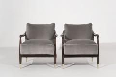 Set of Mid Century Modern Sculptural Lounge Chairs C 1950s - 2924304