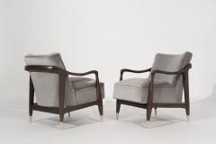 Set of Mid Century Modern Sculptural Lounge Chairs C 1950s - 2924305