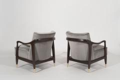 Set of Mid Century Modern Sculptural Lounge Chairs C 1950s - 2924306