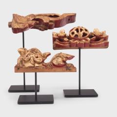 Set of Three Mythical Gilt Fragments - 4166978