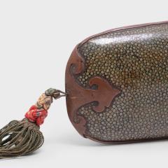 Shagreen Glasses Case with Tassel - 4165661